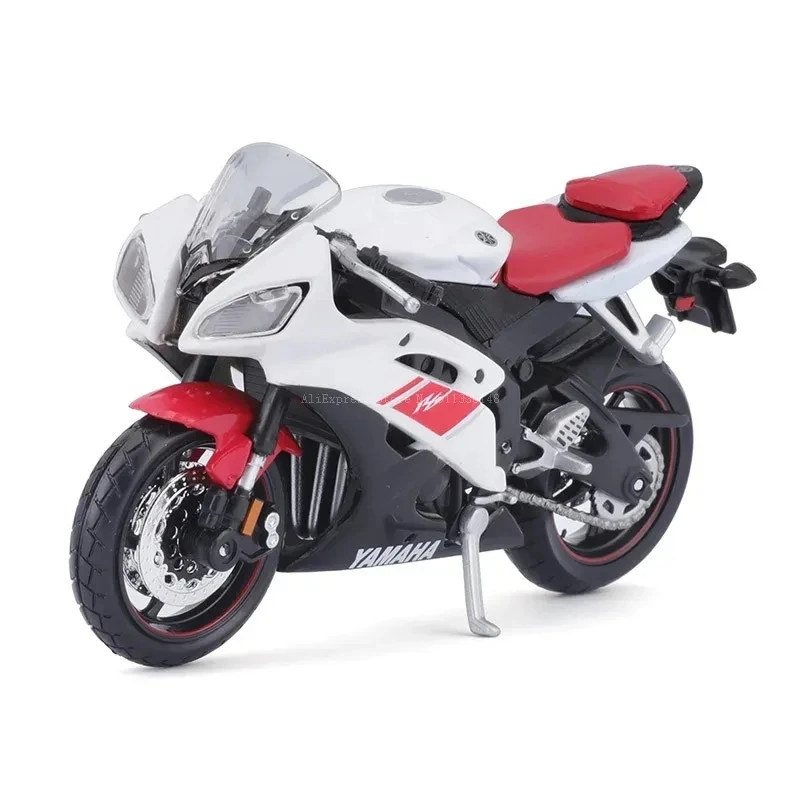 Alloy Scooter Model Toys for Boys, 1:18 Scale Yamaha R6, Diecasts Kids Toy, Motorcycle Racing, Collect Gi