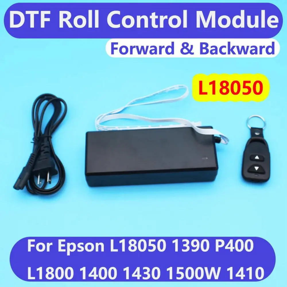 Imagem -03 - Módulo de Controle de Filme de Rolo Dtf para Epson L18050 L1800 1390 1400 1410 1430 R1800 R2880 P400 Controlador de Rolo Alimentação para Frente para trás