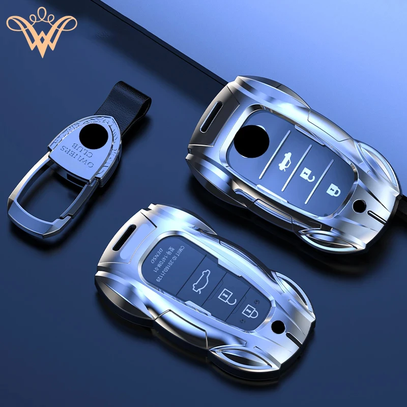 

Metal Car Remote Key Cover Case Holder Shell Fob For Toyota Crown Corolla Camry CHR BZ4X Prado RAV4 Avalon Prius Alpharo Mirai