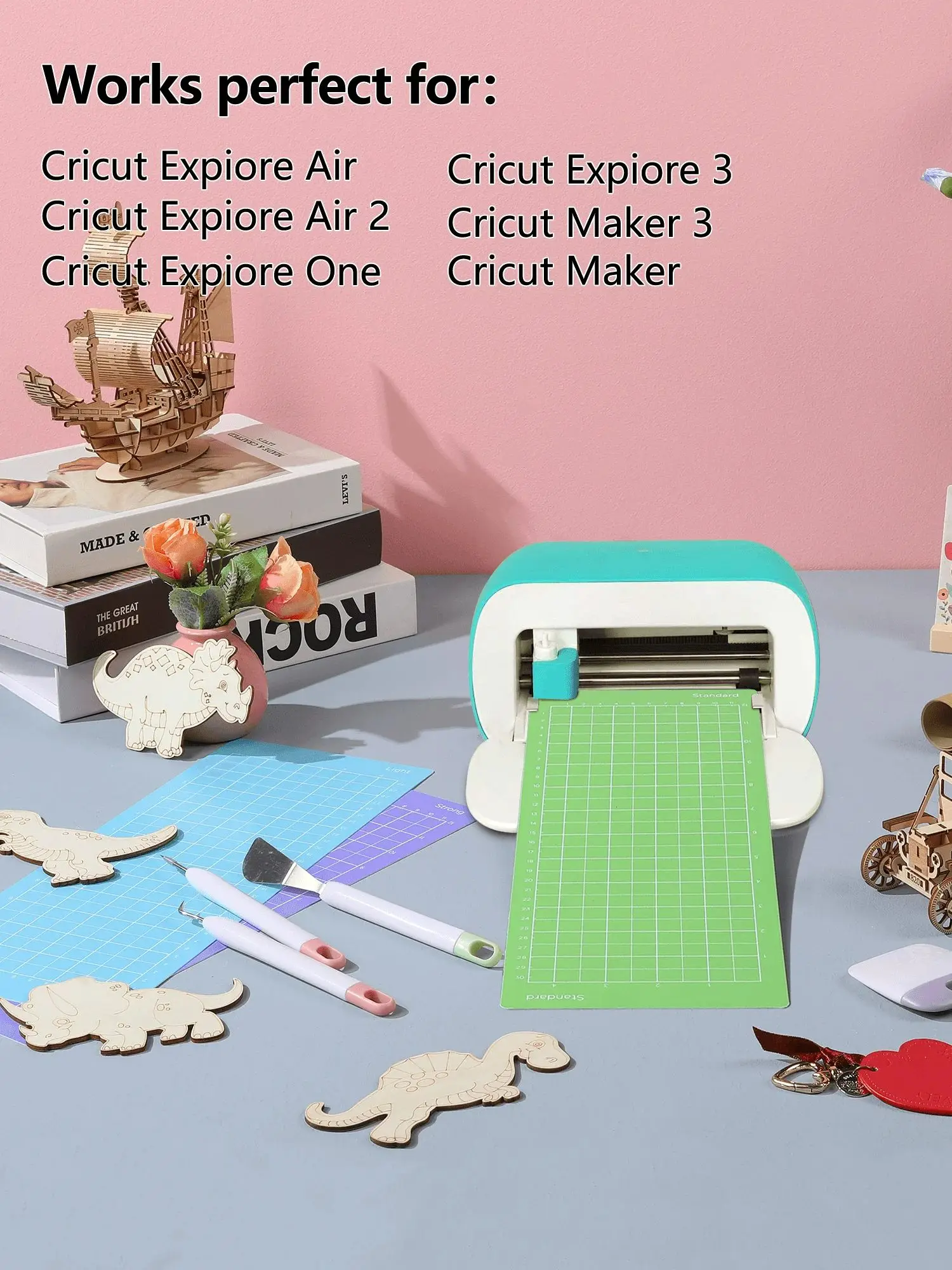 3-delige snijmat voor Cricut Joy Machine, snijmatten (4,5 x 12 inch) - afbeelding 2
