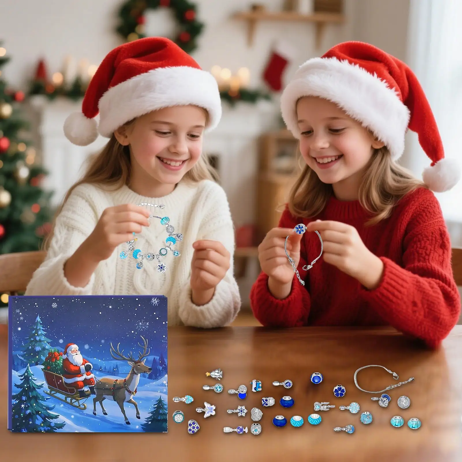 

Рождественский календарь обратного отсчета ювелирных изделий 31-сеточный рождественский календарь обратного отсчета браслеты ожерелья мечтательный ювелирный искусство с подвеской