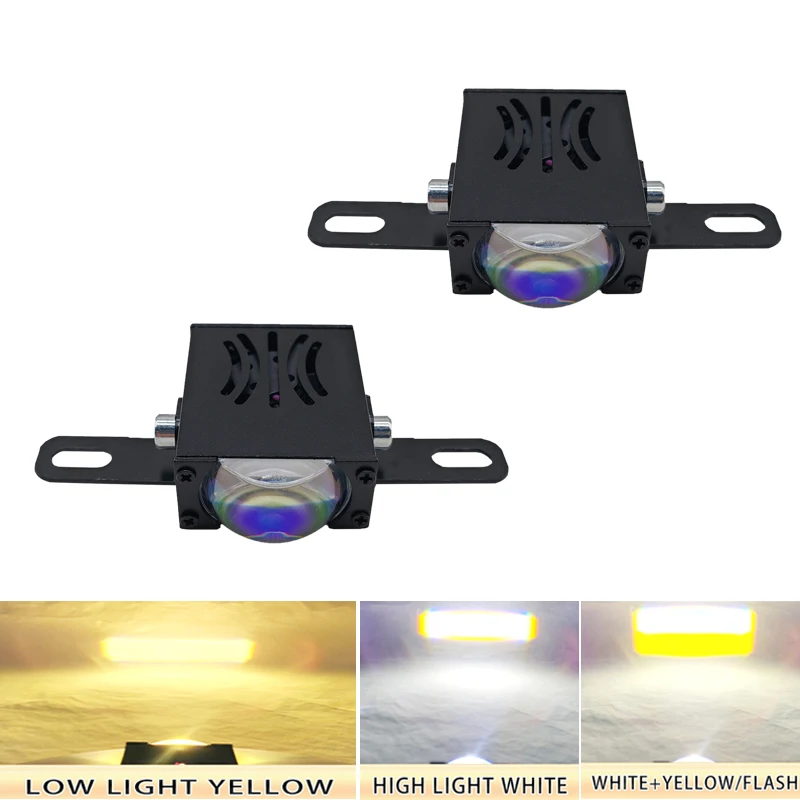 

Car Grile LED Light Pods Auto Front Headlight Motorcycle ATV UTV Mini Driving Spotlight Projector Lens Auxiliary Fog Lamps 12V
