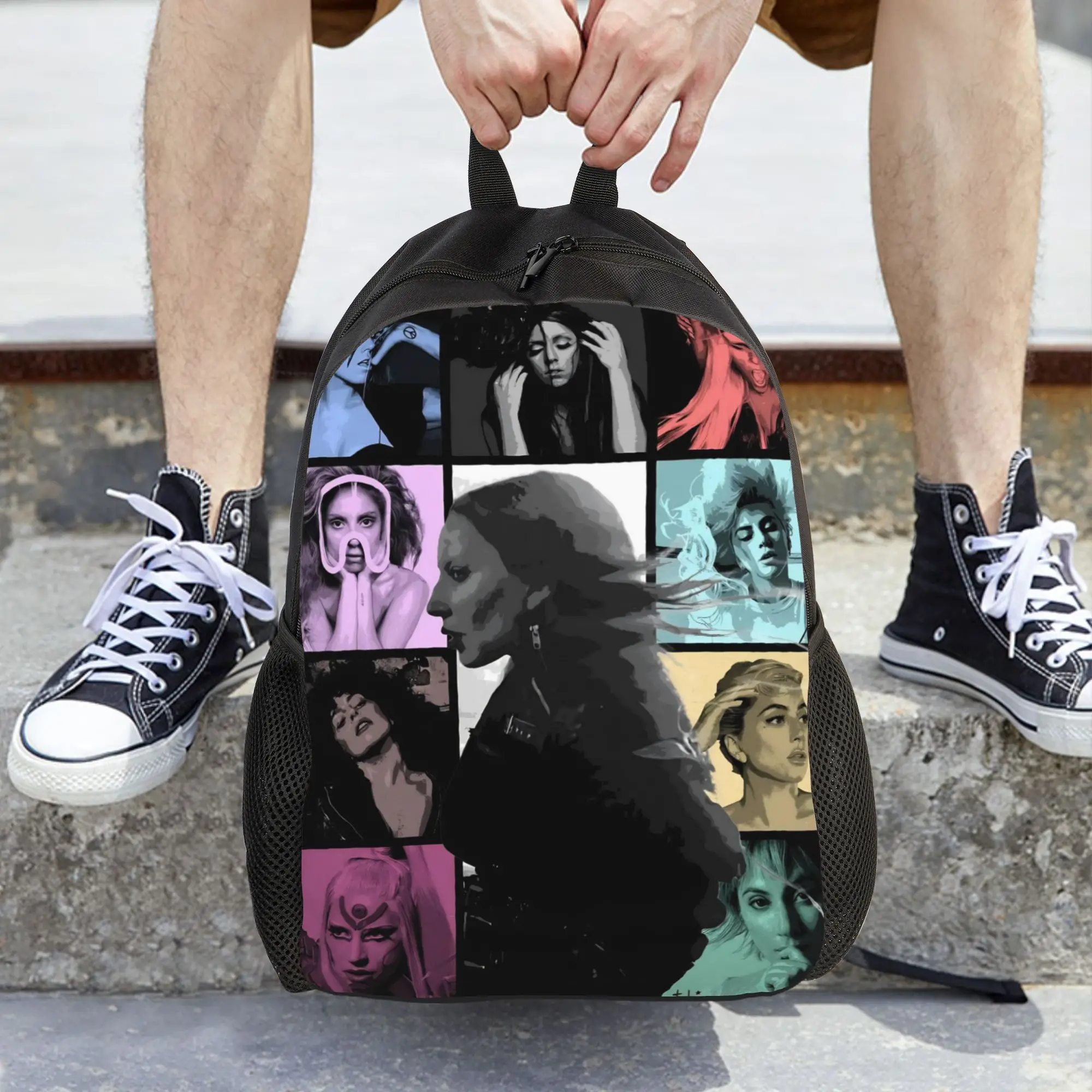 

Женский рюкзак Lady Gaga The Mayhem, классический школьный рюкзак для студентов, рюкзак для ноутбука, детская дорожная сумка через плечо