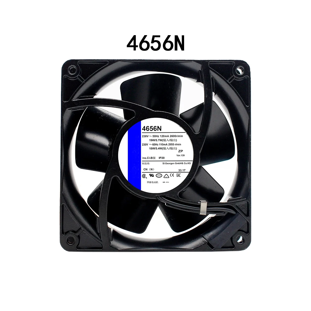 

New radiator Heat resistant fan 4656N Axial Fan 230V 19/18W 120/115mA 120*120*38mm Cabinet Cooling Fan