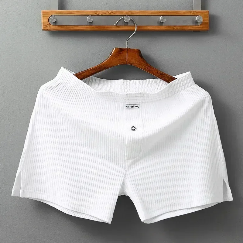 Boxer da uomo in cotone sexy Slip da tasca Pantaloncini Tronchi Mutande Mutandine Maglia Pantaloncini da casa estivi Pantaloncini da boxe sportivi da uomo