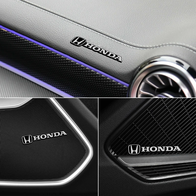 Autocollant décoratif en aluminium 3D pour voiture, emblème pour Honda Civic Fit Jazz Accord Pilot CR-V Odyssey Passport City Shuttle