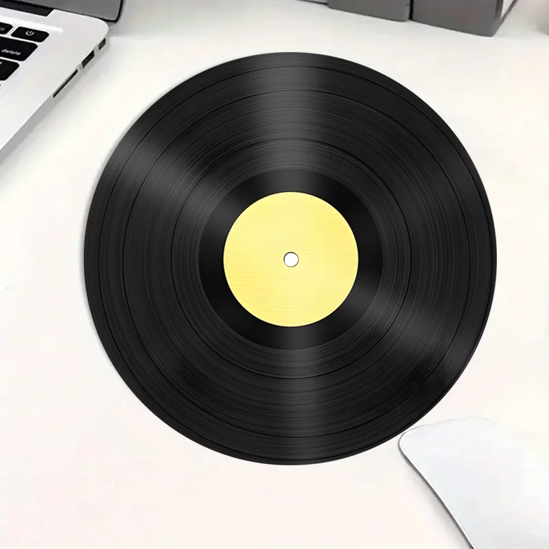 

Anti-slip surface of the game office mousepad is suitable for laptops durable home and office decoration and vinyl record design