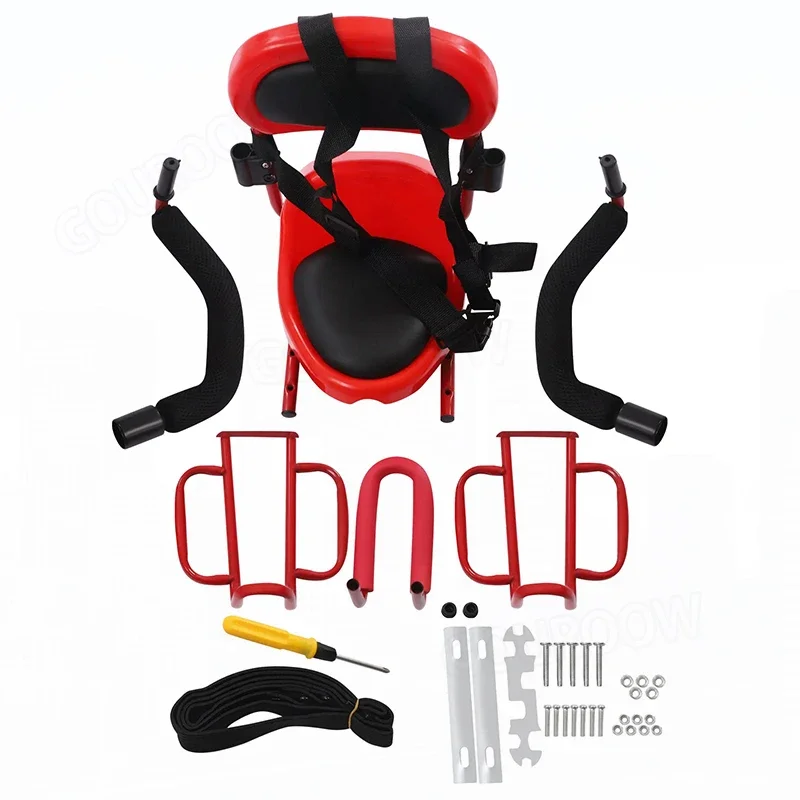 Child Bike Seat Baby Kids Bicycle Chair Carrier Safety Toddler Back Seat with Pedal and Seat Cushion for Children