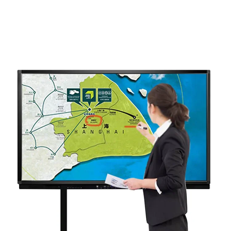 100inch Multimedia teaching all-in-one machine, multi-touch handwriting display screen, intelligent 4K display