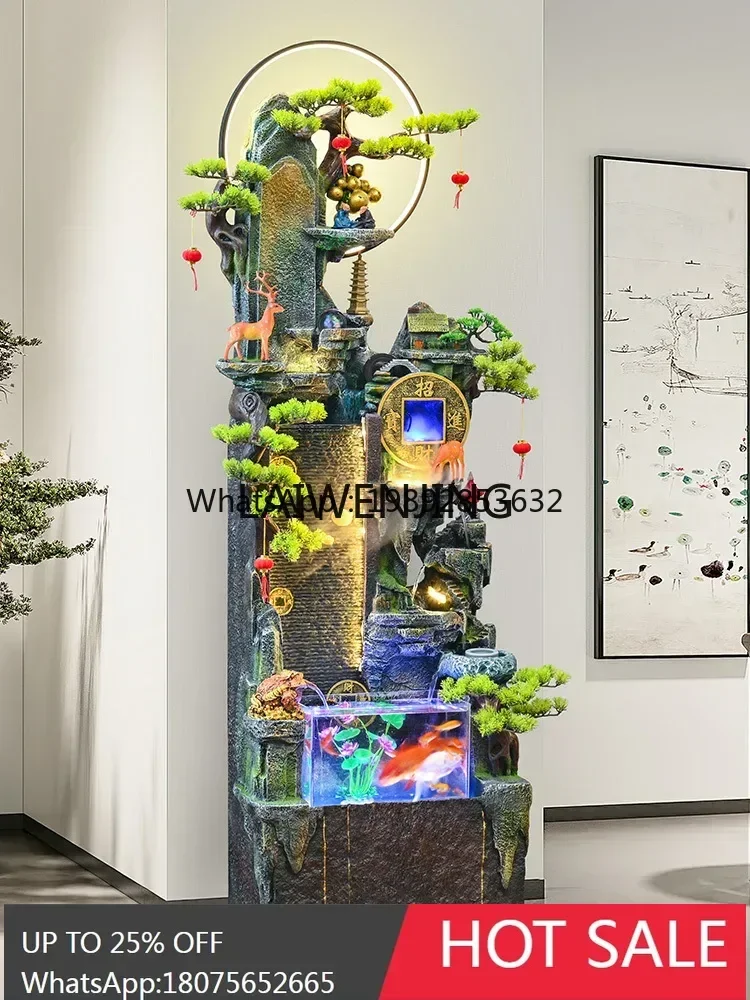 B1 rockery flowing water fountain circulating water landscape landing Bafanglai ornament