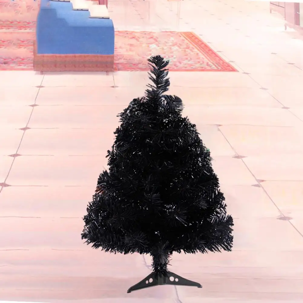 

Great Artificial Christmas Tree Detachable Festival Prop Black Home Decor Mini Xmas Tree