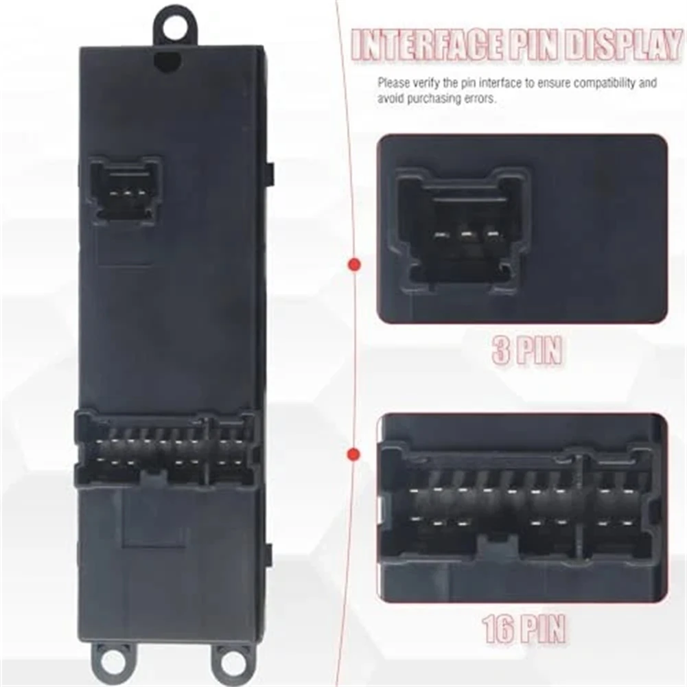 

For Car Window Repair Black Power Window Switch Front Left Switch Factory Specifications Stable Characteristics