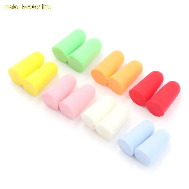 New 10 Pair  PU Foam Ear Plugs Anti Noise Snore Earplugs Comfortable For Study Sleep