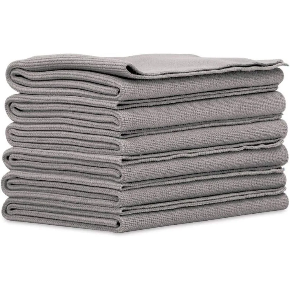 

Безворсовые микрофибровые полотенца для внутренней и внешней чистки и полировки автомобиля, без царапин, 16x16, набор из 6 штук