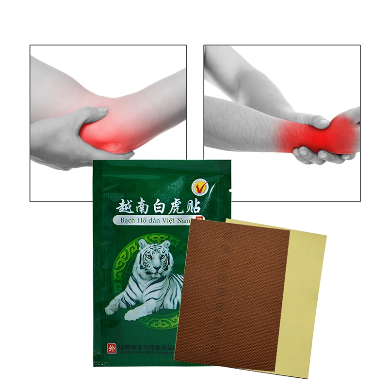 40pcs White Tiger Balm Vietnam Pain Plaster Pain Relief Dehydration Pain Rheumatism Muscle Arthritis Neck Meridians Patch