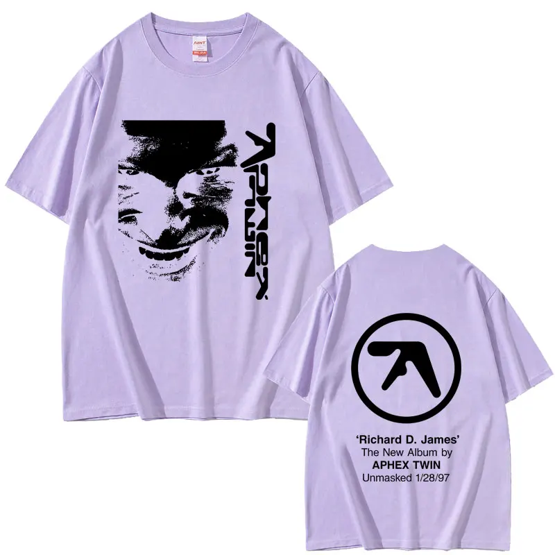 Aphex Twin Face Graphic T Shirt Richard D James Album Print T