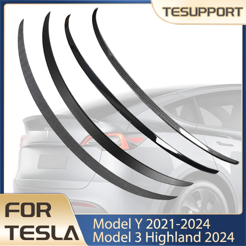 Für Tesla Spoiler Modell Y 2021-2024 Zubehör Spoiler Flügel für Tesla Modell 3 Highland 2024 Zubehör