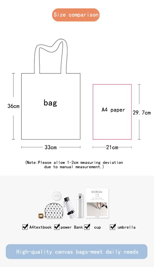 DIY Customized Canvas Bags Shopper Shoulder Bag Big Women Designer Handbags Shopping Tote Casual Woman Grocery Customizable