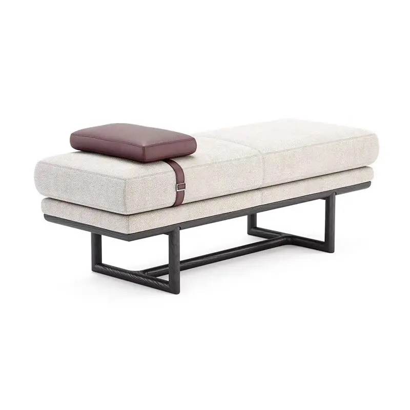 light luxury bedside stool designer creative personality leather soft bag bench home living room entrance shoe stool