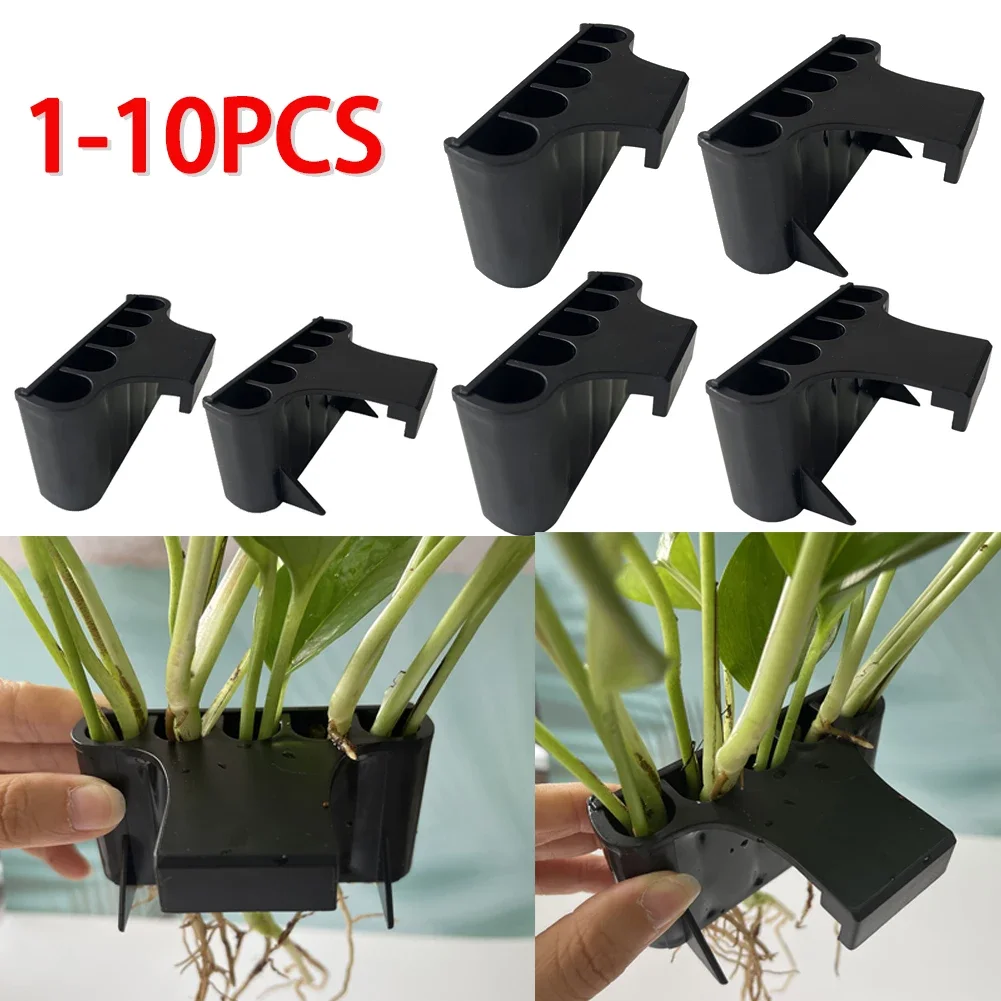 Aquarium Planter Aquarium Plant Basket Fish Tank Decorations With Integrated Hook For Fish Tank Potted Live Aquarium Plants