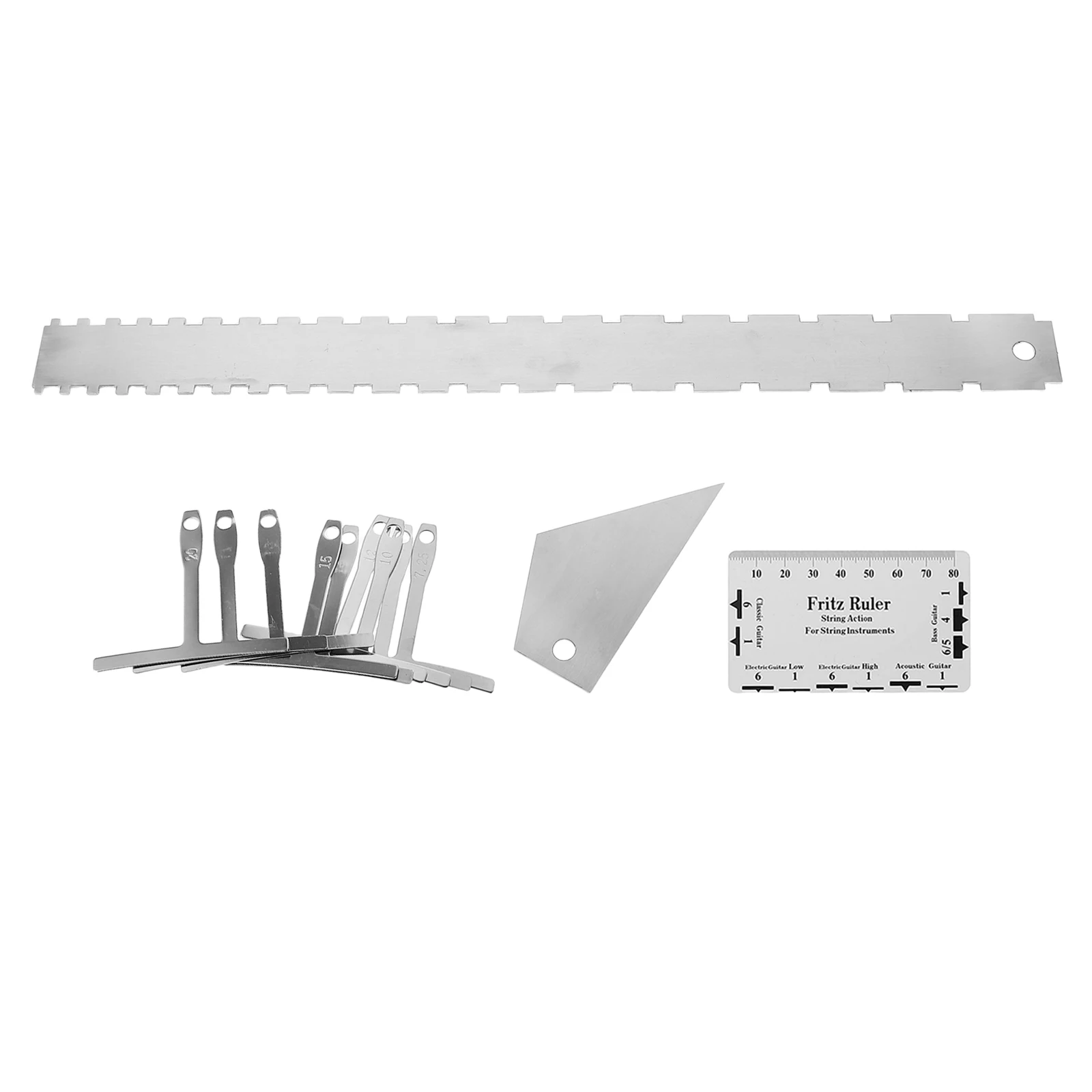 

Guitar String Gauge Measuring Ruler Setup Tools Fret Rocker Instrument Neck Adjustment Radius Metal Plastic Action
