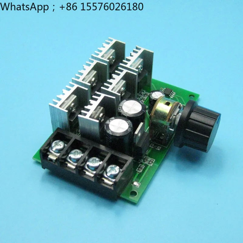 High-power 40A DC motor stepless speed variator PWM pulse width governor 9V-60V universal motor drive