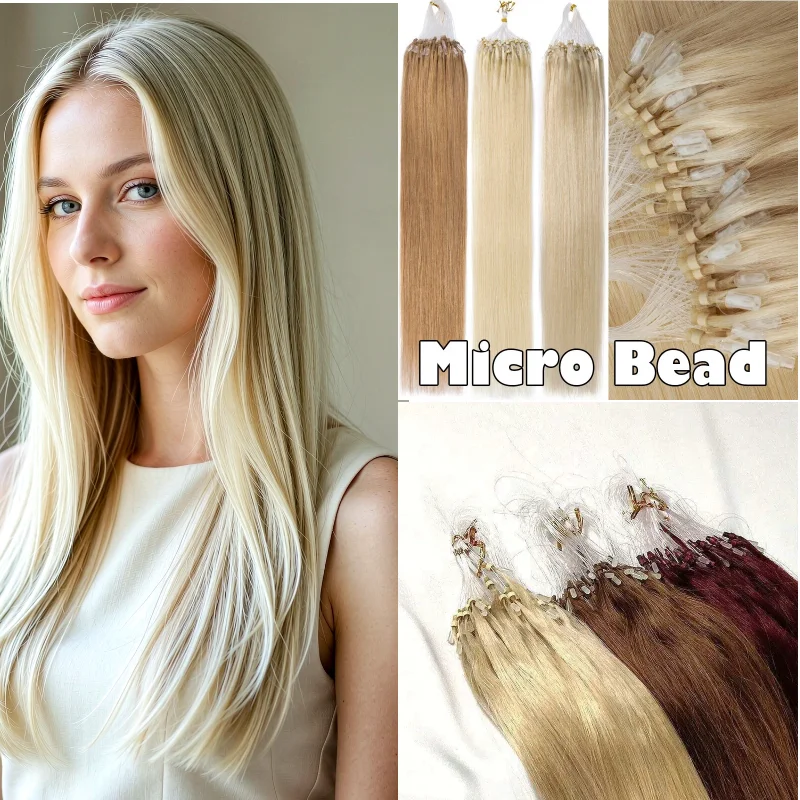 100-human-hair-micro-loop-weft-50-strands-24inch-2-1001-add-length-volume-for-wedding-day-salon-welcome