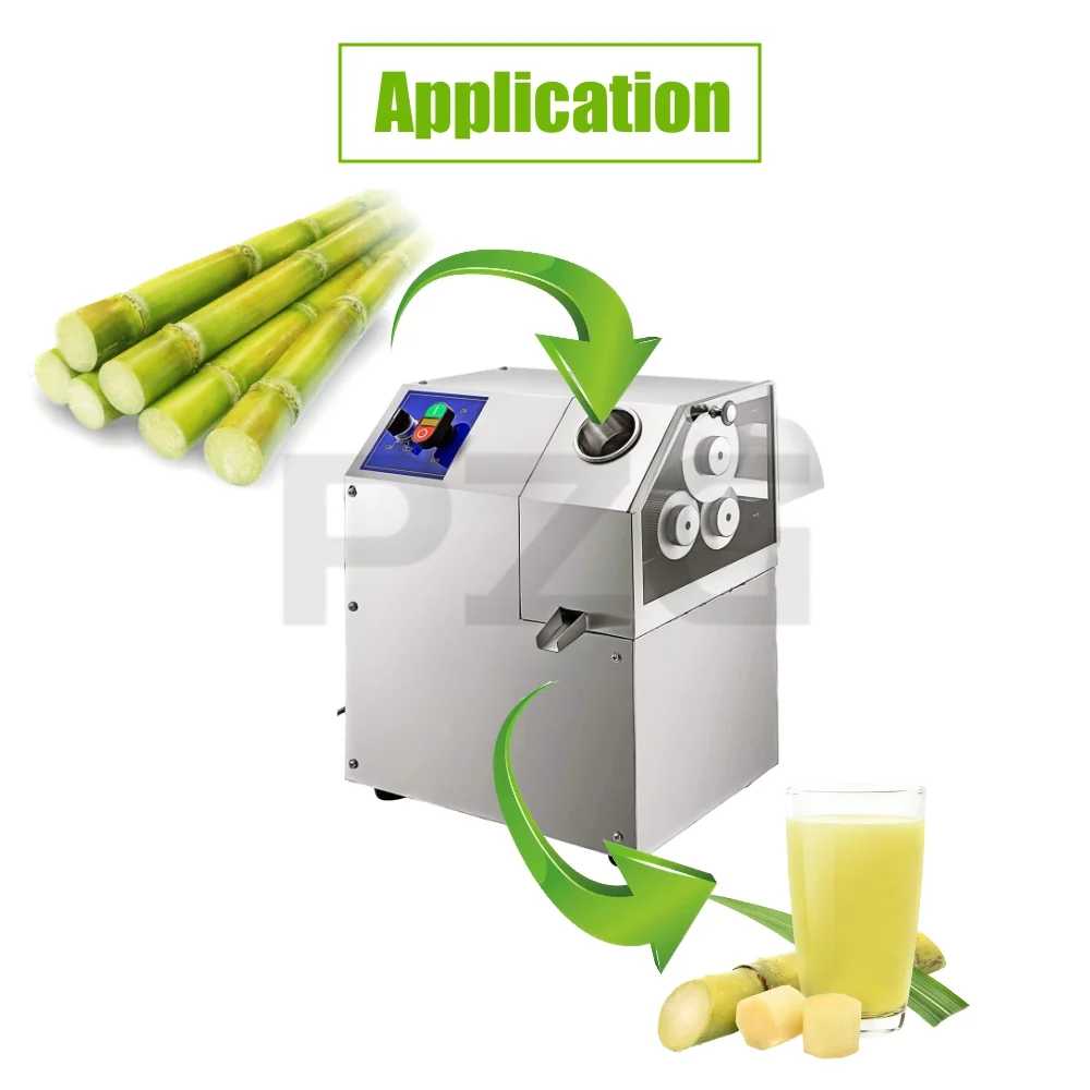 3 Rollers Automatic Squeezer Sugar Cane Mill Sugarcane Juicer Sugar Cane Juice Machinery