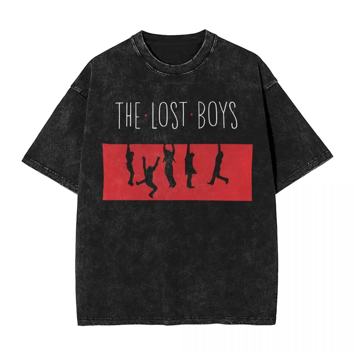 The Lost Boys woman Men Washed Hot stamping Print T-Shirt,Harajuku Cotton Tshirt Men's Summer Short Sleeve Tees