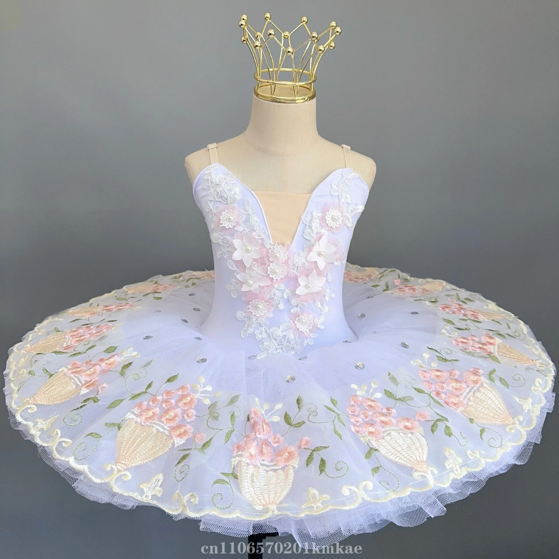new-children's-ballet-dress-tutu-performance-costume-girls'-little-swan-trouser-professional-swan-lake-performance-costume