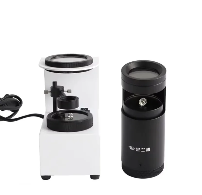 Cold light source refraction analyzer, jewelry magnifying glass