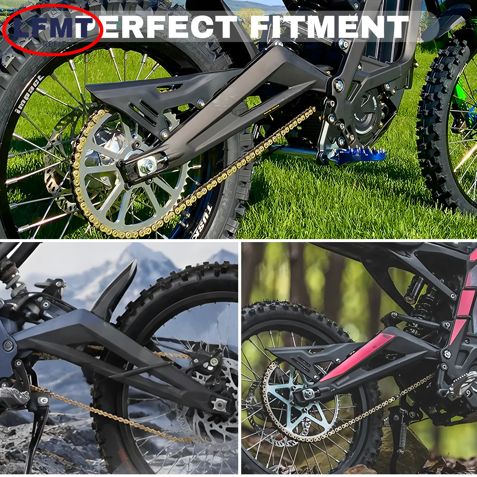 For Sur Ron Electric Bike Motorcycle Rear Swingarm Protector Guard Cover For Surron Sur-Ron Light Bee S/ Light Bee X Accessories