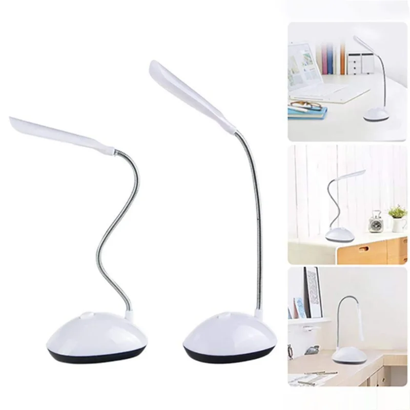 LED Reading Desk Light Folding Eye Protection Book Light AAA Battery Powered Night Lamp Bedroom Bedside Study Travel Lighting