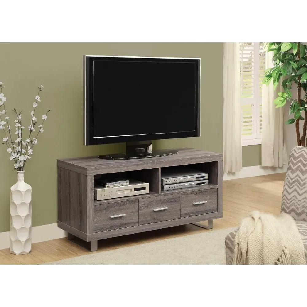 

3250 Tv Stand, 48 Inch, Console, Media Entertainment Center, Storage Cabinet, Living Room, Bedroom, Laminate, Brown