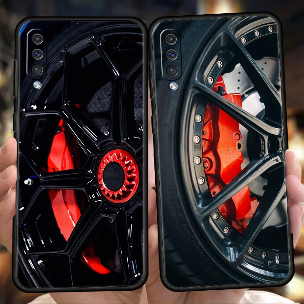 Sports Car Wheel Tire Speed Phone Case For Samsung Galaxy A12 A22 A50 A70 A20 A10 A40 A42 A52 A20S A02 A03 A04 5G Silicone Cover