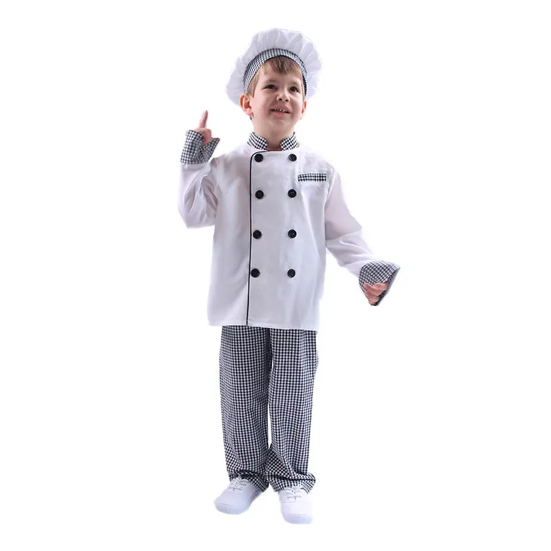 

Children's Day Performance Costumes Chef Costumes Baking Class Halloween Cosplay Chef Hats Aprons Role-playing Costumes