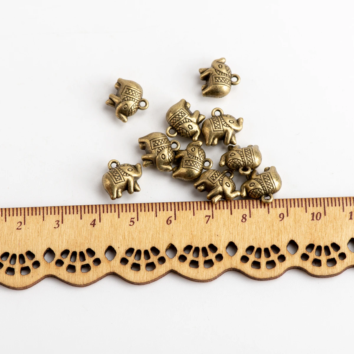 Pendentif éléphant en alliage bricolage, fournitures exécutives de bijoux, breloques et composants de bijoux, # JZ417