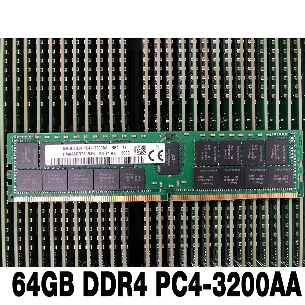 1 шт. RAM 64G REG ECC для памяти SK Hynix HMAA8GR7AJR4N-XN 64 ГБ 2RX4 DDR4 PC4-3200AA