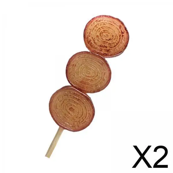 

2x Simulation Mini Barbecue Kebabs, Kids Play Toys for Girls Holiday Gifts