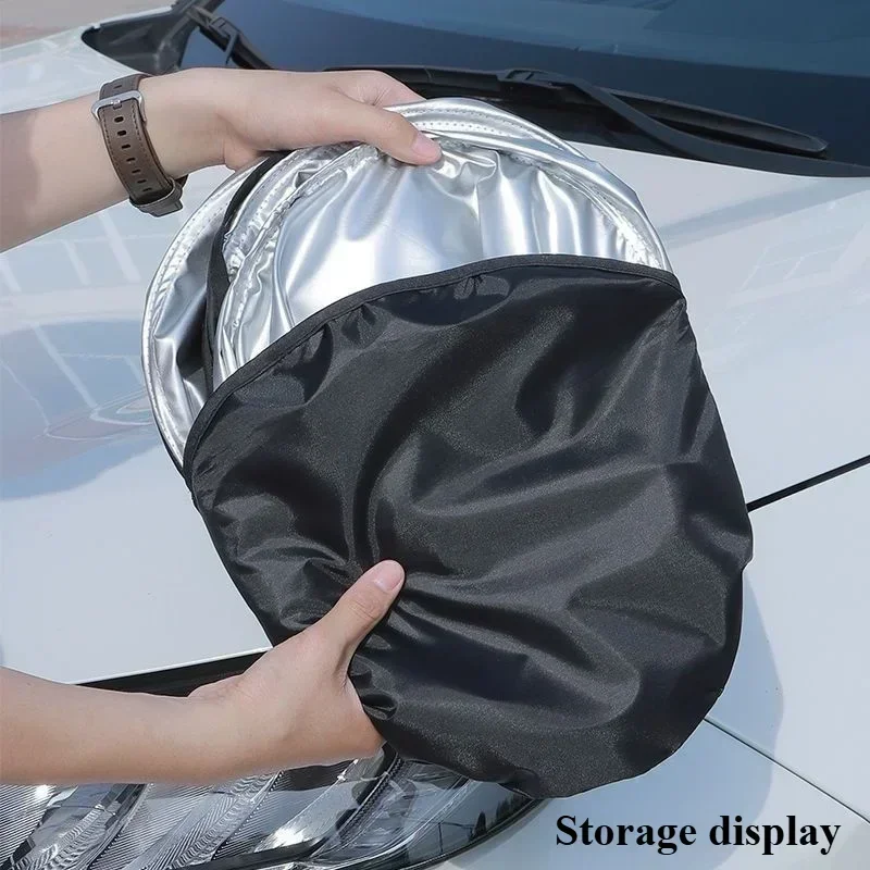 For Toyota Rongfang RAV4 Camry CHR Corolla Car Foldable Sunshade Front Shield Sunscreen Thermal Insulation Parasol Visor view 6