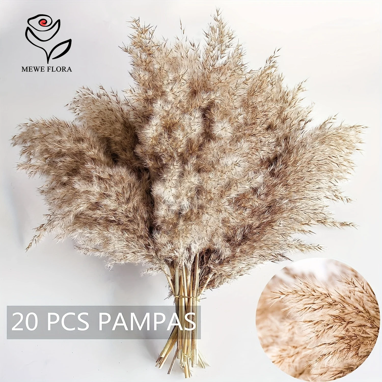 30 Stück getrocknete Blumen natürliche Pampa Gras Blumen sträuße Boho Herbst Haupt dekoration flauschige Hasen schwänze Hochzeits dekor Party zubehör