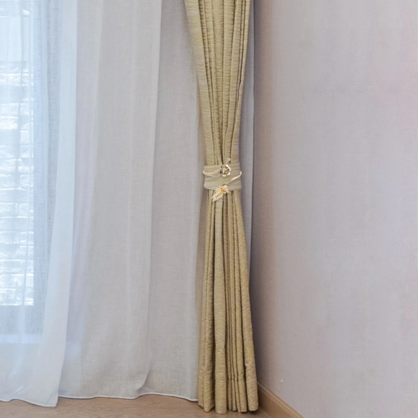 

Curtain Tie Backs Butterfly Shape Iron Fastener For Window Drapes Decorative Holdbacks Curtain Accessories Home Decor
