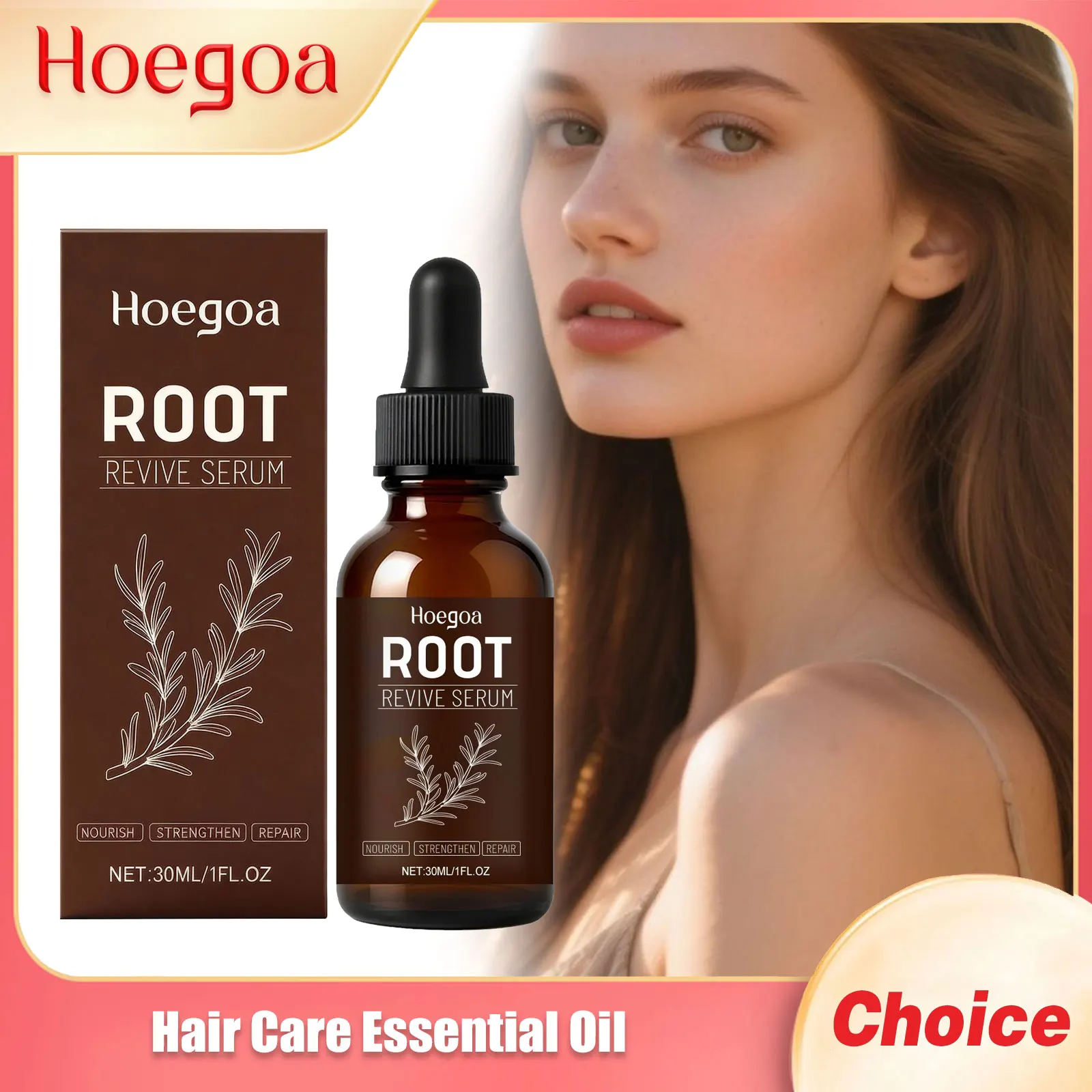 

HOEHOA Hair Moisturize Essential Oil Repair Damage Reduce Loss Deep Hydrating Eliminate Frizz Nourish Scalp Hair Essential Oils