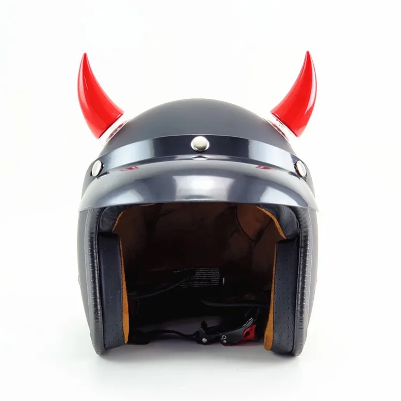 Motorcycle Helmet Devil Horn Silicone Suction Cup Helmet Decoration Accessories(big)