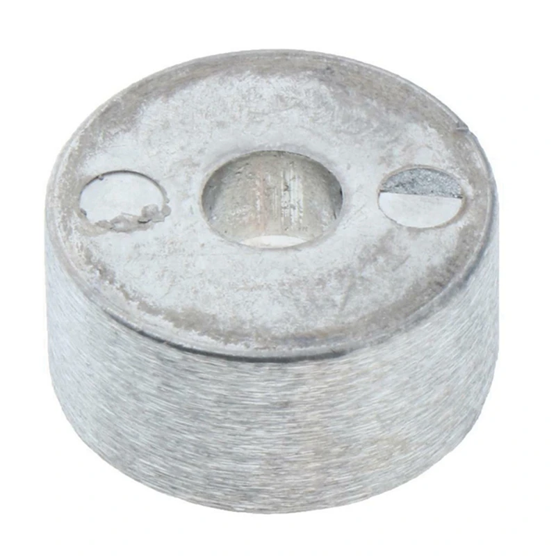 2Pcs Round Zinc Anode Silver Car Anode Block Accessories 55321-87J01 For Suzuki Outboard Motor 4 Stroke 55321-87J00