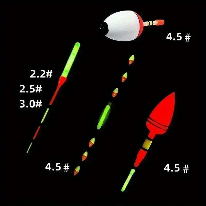 2,5/4,5mm Leuchtstäbe für Angeln, Fluoreszierende Leuchtstäbe für Angelruten, im Dunkeln leuchtende Stäbe, nützliche fluoreszierende Leuchtstäbe zum Angeln – Detail 3