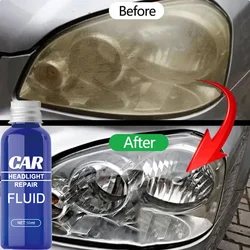 Car Headlight Restoration Liquid Removing Oxidation Dirt Scratch Headlamps Repair Polish Kit Auto Light Protective Coating Tool