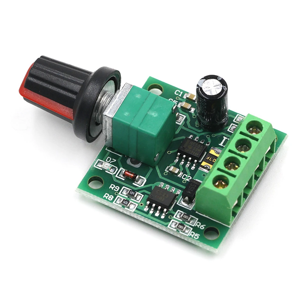 PWM Motor Speed Controller Low Voltage Motor Speed Control Switch DC 1.8V 3V 5V 6V 12V 2A Adjustable Drive Module