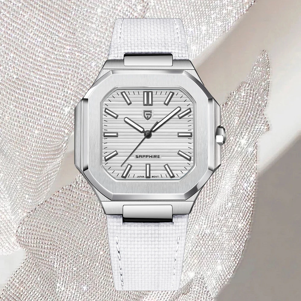 PAGANI DESIGN 2025 новые мужские часы с лентой, ретро кварцевые часы, мужские подарочные часы с сапфировым стеклом vh31, водонепроницаемые мужские часы из нержавеющей стали