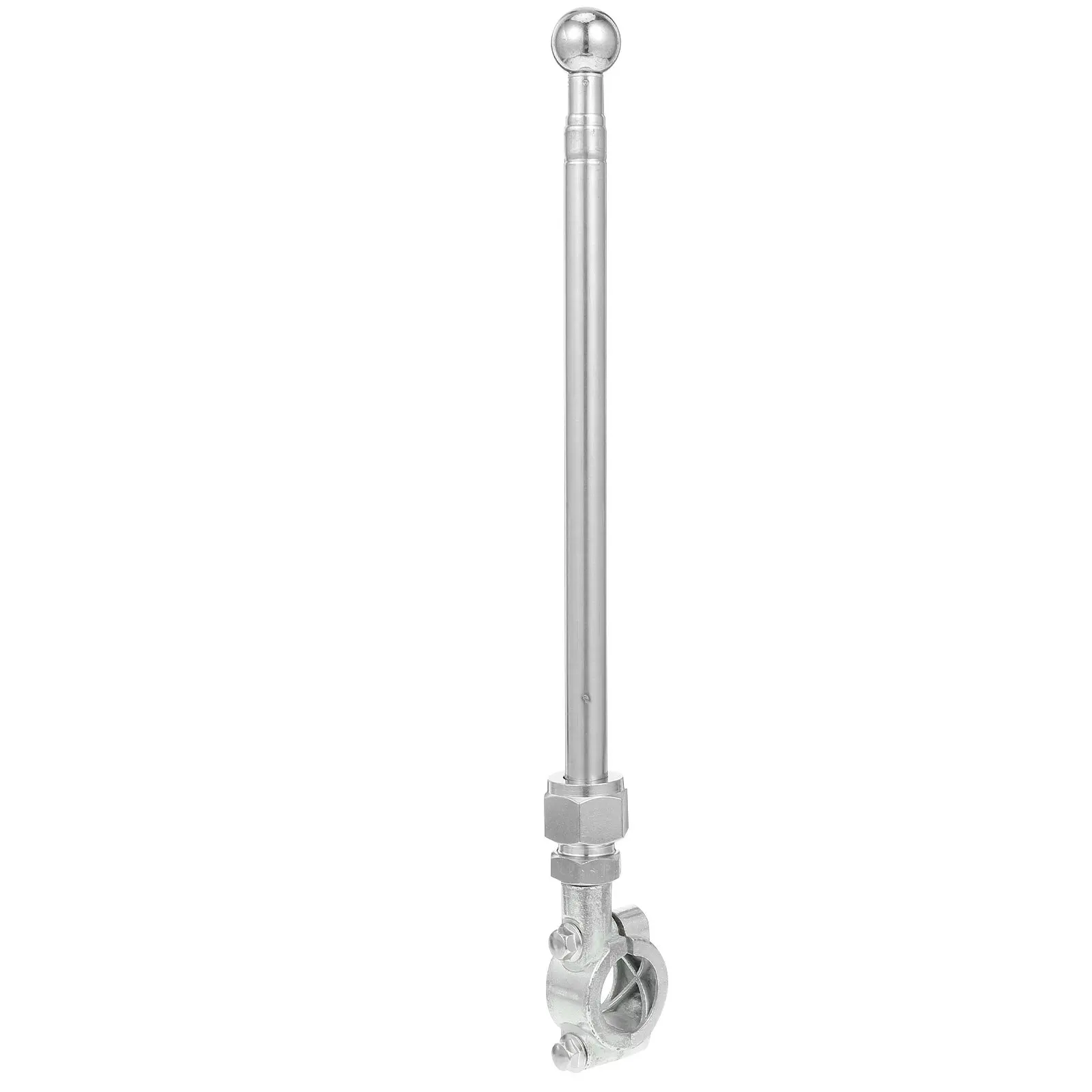 Retractable Telescopic Stainless Steel Flag Pole for Bike Motorcycle Dirt Bike Truck Camper Portable 0.6m Outdoor Safety Flag